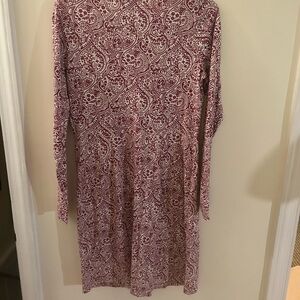 Boden Burgundy Paisley Pajama Top